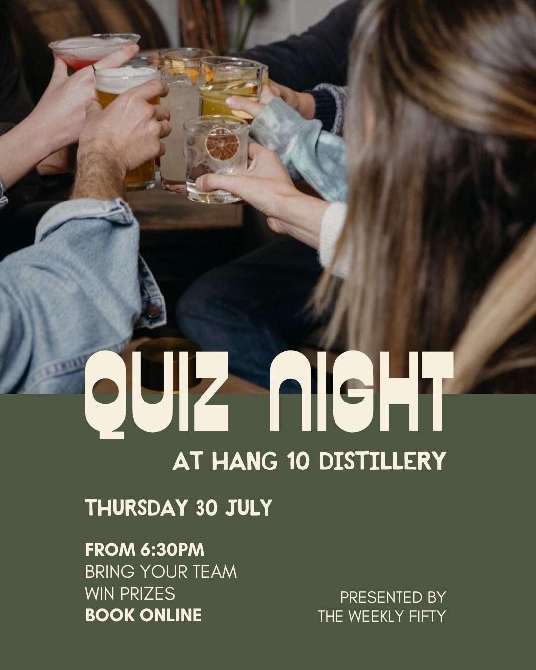 Quiz Night - Thursday 30 July