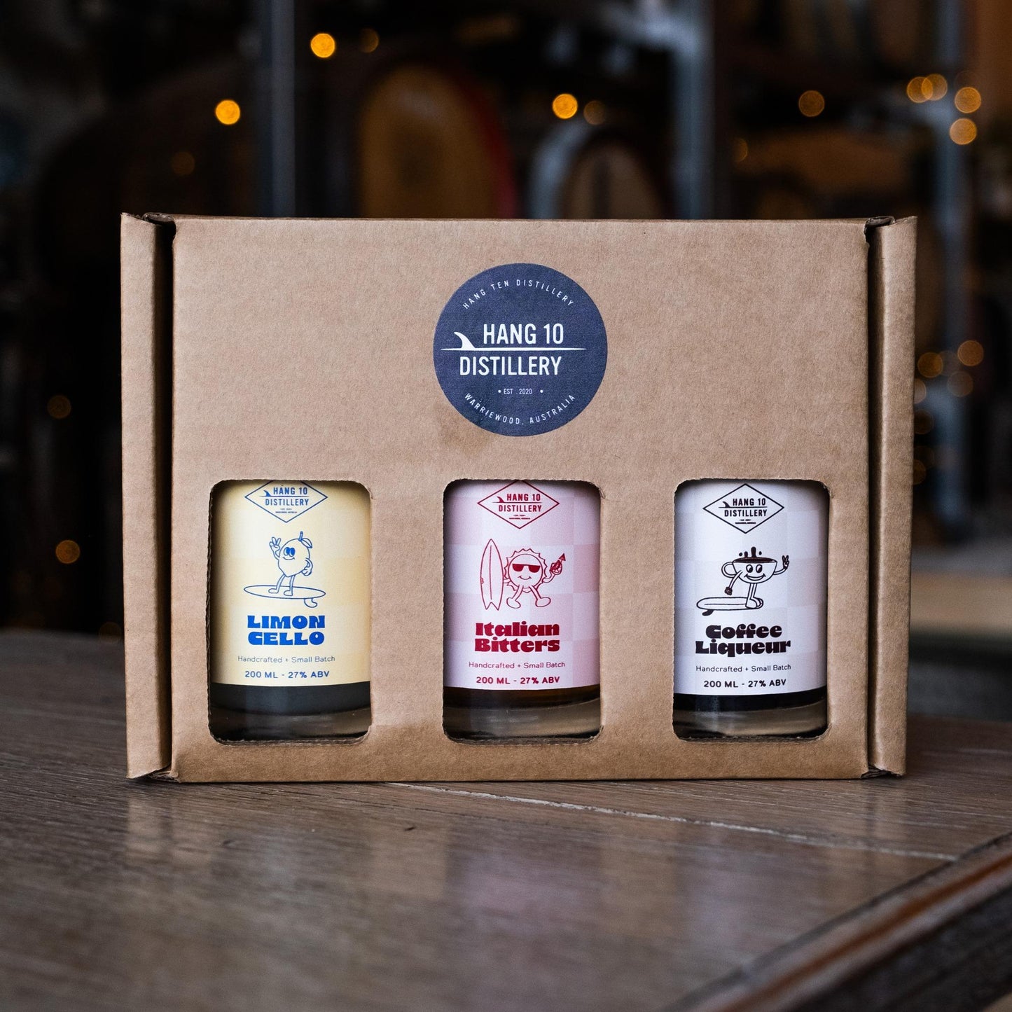 Hang 10 Distillery Liqueur Trio Pack