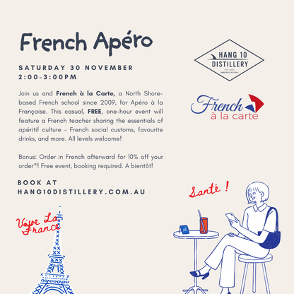 Saturday 30 November - Free French Apéro